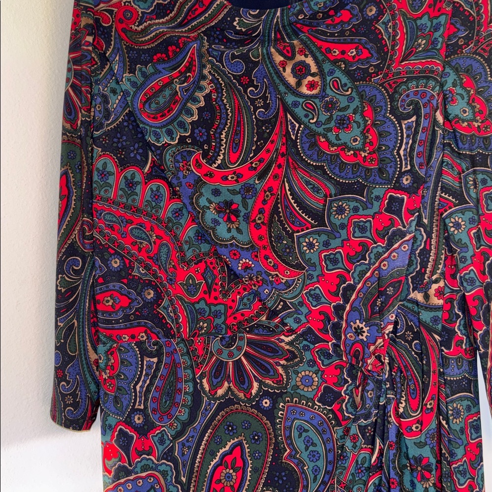 Ralph Lauren Paisley Long Sleeve Dress - Picture 5 of 7